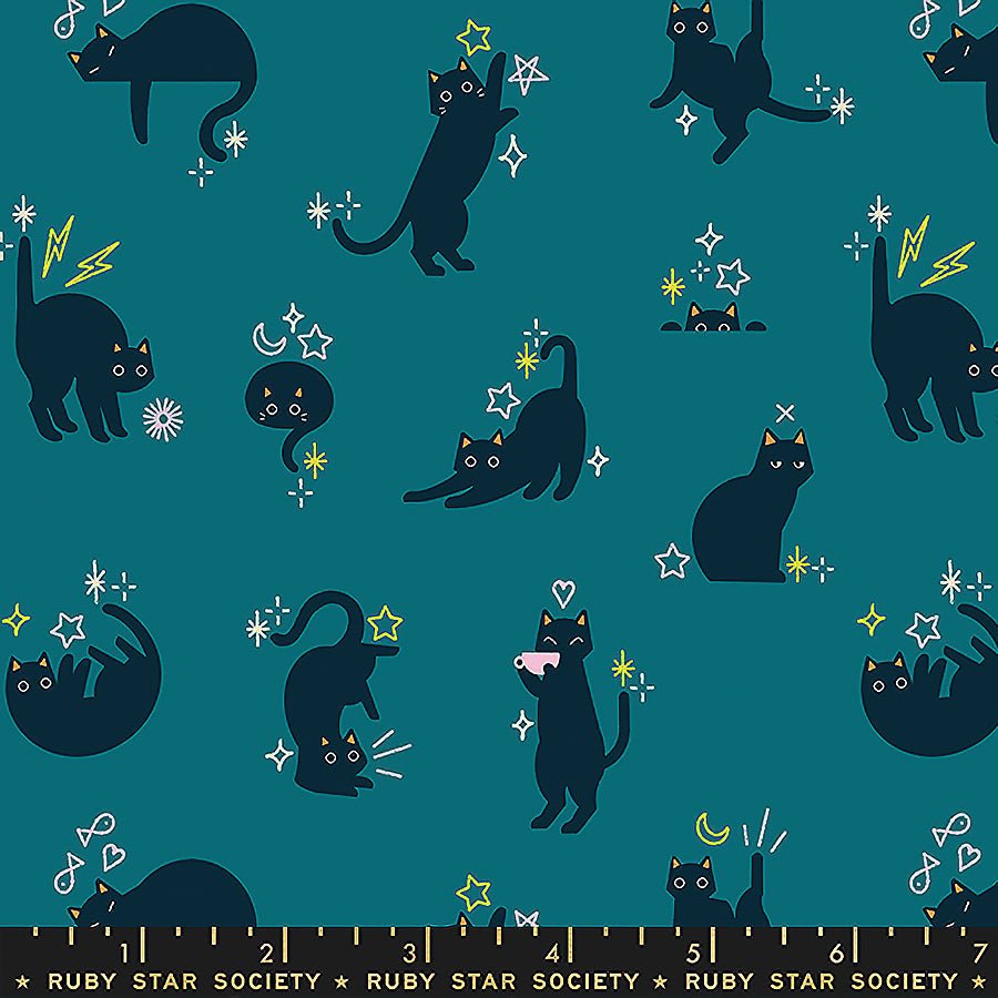 Freaky Familiars Cat Walk Storytime - Ruby Star Society from Fort Worth Fabric Studio