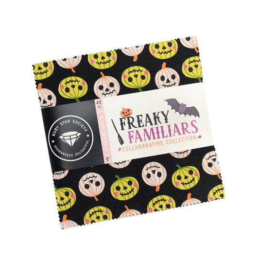 Freaky Familiars Charm Pack - Ruby Star Society from Fort Worth Fabric Studio