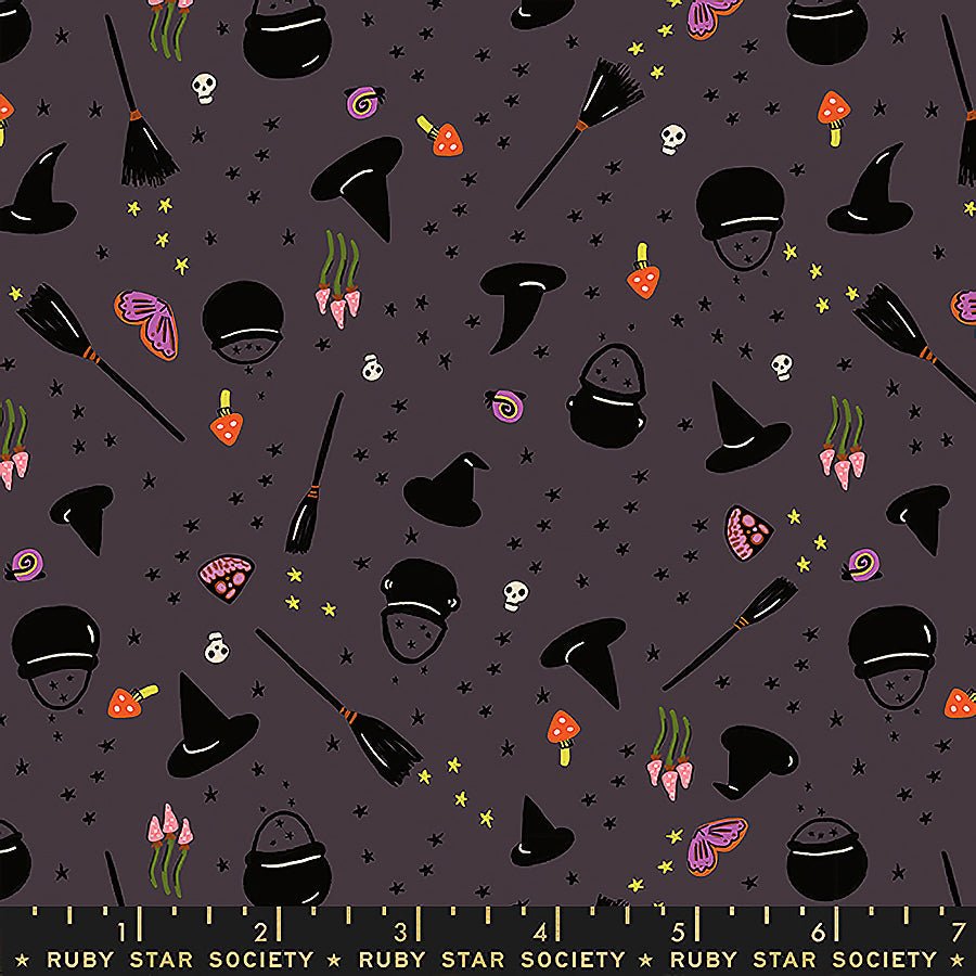 Freaky Familiars Witch Toss Eggplant – Remnant 9" × 44"