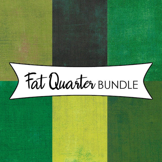 Fresh Greens Mix Fat Quarter Bundle – 6 Green Moda Grunges - Moda from Fort Worth Fabric Studio
