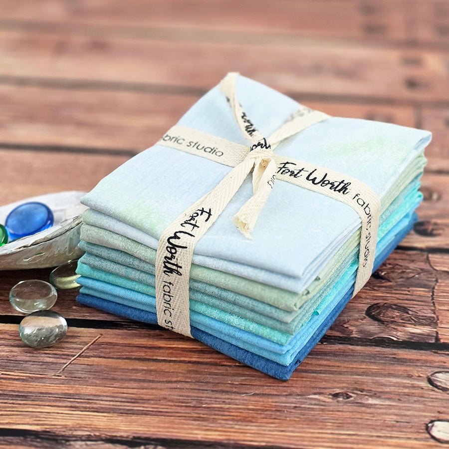 Frio River Waters Fat Quarter Bundle FWFS Exclusive (6 FQs) - Fort Worth Fabric Studio from Fort Worth Fabric Studio