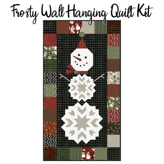 Frosty Wall Hanging Quilt Kit with Northern Christmas from Riley Blake - Riley Blake from Fort Worth Fabric Studio