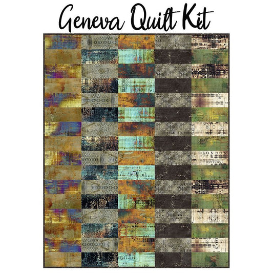 Geneva Quilt Kit with Abandoned from Free Spirit - Free Spirit from Fort Worth Fabric Studio