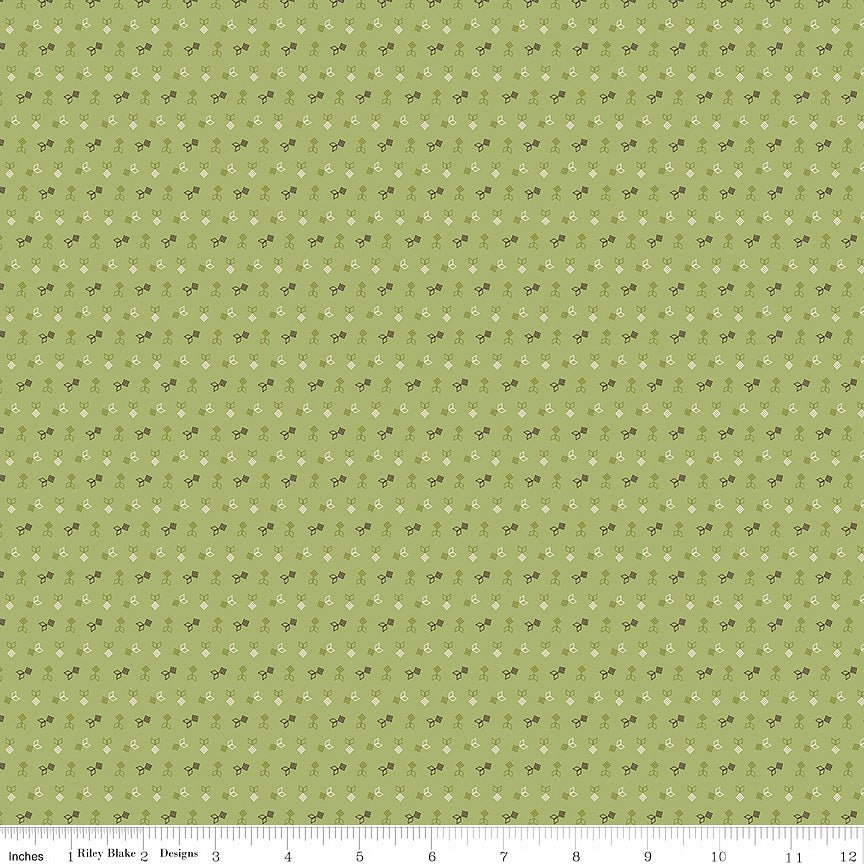 Gentler Times Dapper Lettuce – Remnant 48″ × 44″