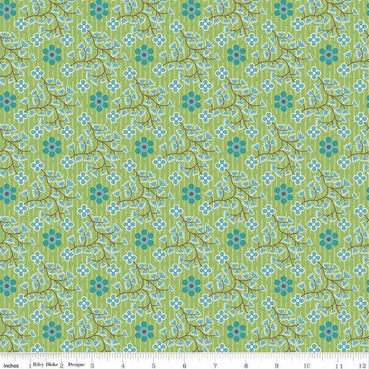 Gentler Times Swell Basil - Riley Blake from Fort Worth Fabric Studio