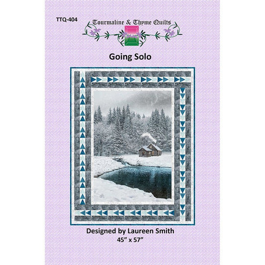 Going Solo Quilt Pattern by Tourmaline & Thyme Quilts - Hoffman from Fort Worth Fabric Studio