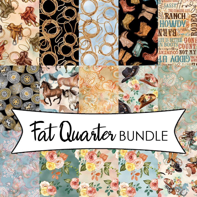 Gone Country Fat Quarter Bundle - Benartex from Fort Worth Fabric Studio