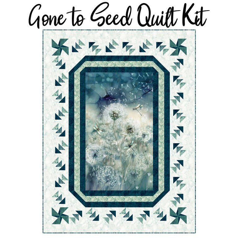 Gone to Seed Quilt Kit with Whisper from Northcott - Northcott from Fort Worth Fabric Studio