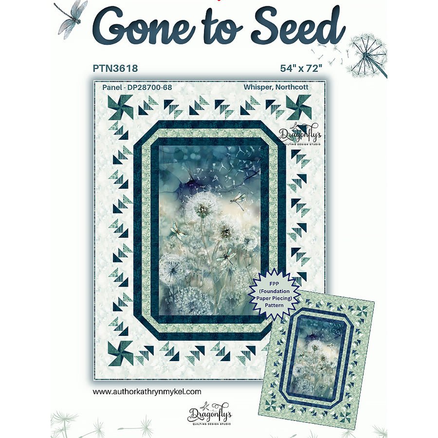 Gone to Seed Quilt Pattern by Dragonfly's Quilting Design Studio - Dragonfly's Quilting Design Studio