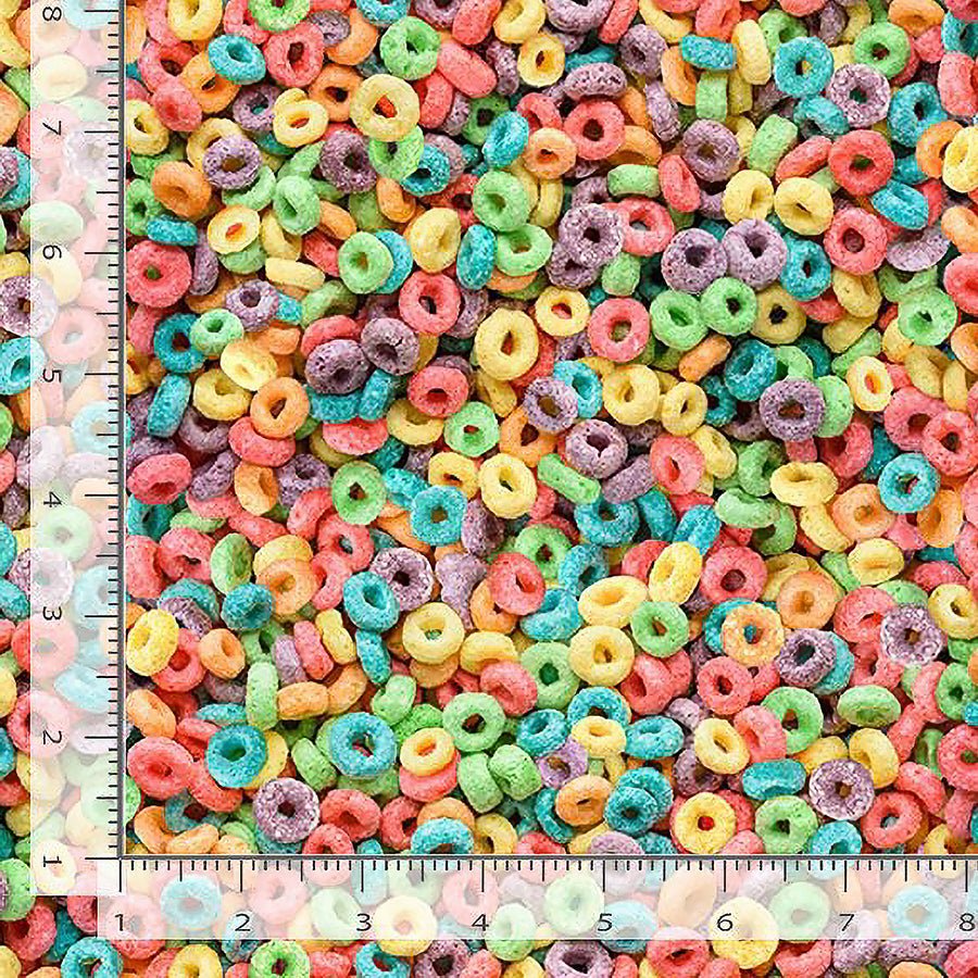 Got the Munchies Fruity Cereal Multi - Timeless Treasures from Fort Worth Fabric Studio