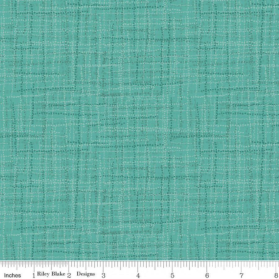 Grasscloth Cottons Sea Glass – Remnant 41″ × 44″