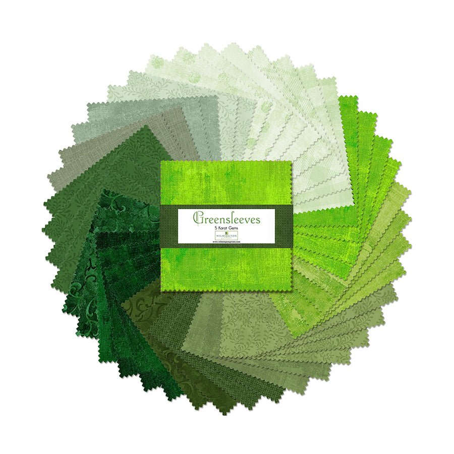 Greensleeves 5 Karat Gems 5" Squares - Wilmington Prints from Fort Worth Fabric Studio