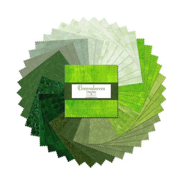 Greensleeves 5 Karat Gems 5" Squares - Wilmington Prints from Fort Worth Fabric Studio