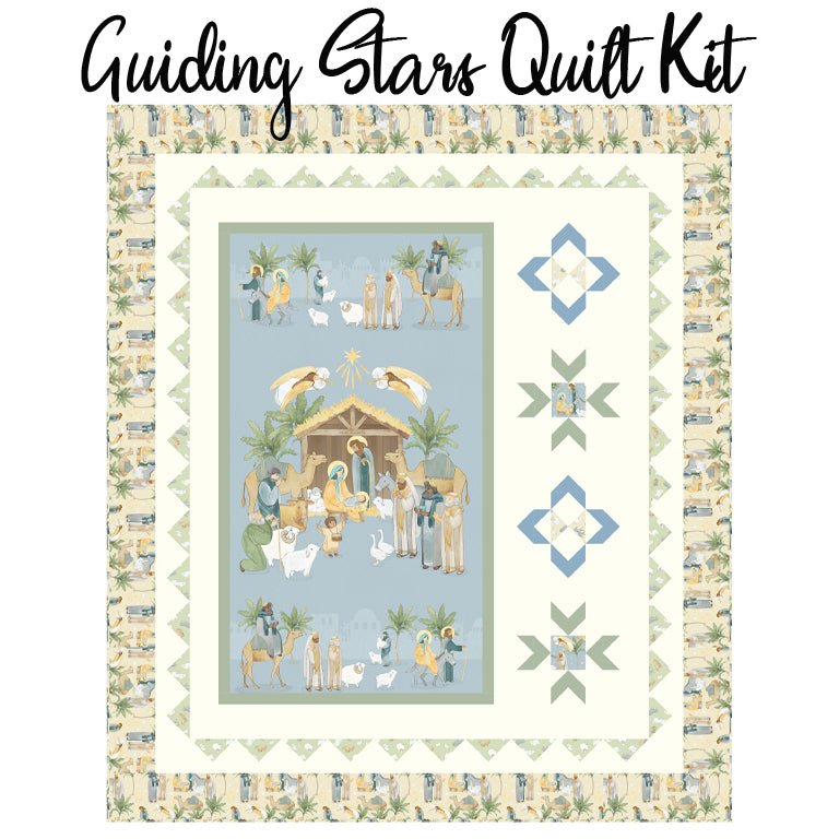 Guiding Stars Quilt Kit with The Nativity from Northcott - Northcott from Fort Worth Fabric Studio