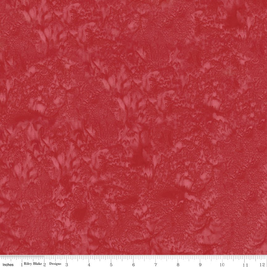 Hand - Dyes Batiks Crimson - Riley Blake from Fort Worth Fabric Studio