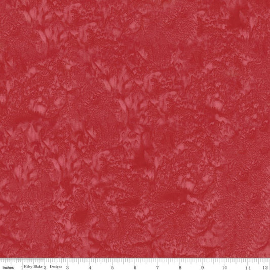Hand - Dyes Batiks Crimson - Riley Blake from Fort Worth Fabric Studio