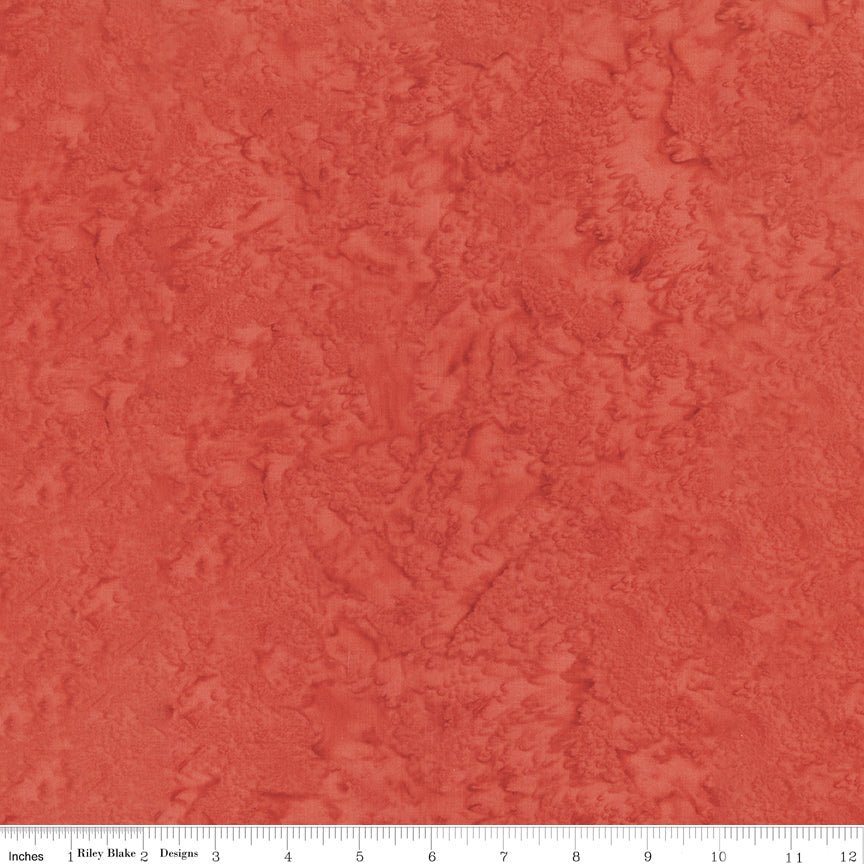 Hand-Dyes Batiks Red Fox – Remnant 19" × 44"