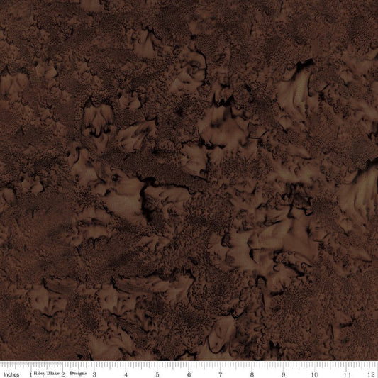 Hand-Dyes Batiks Walnut – Remnant 71″ × 44″ - Riley Blake from Fort Worth Fabric Studio