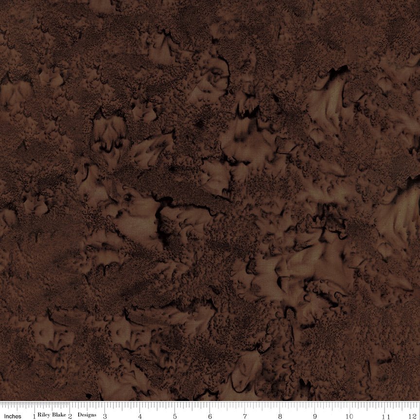 Hand-Dyes Batiks Walnut – Remnant 71″ × 44″