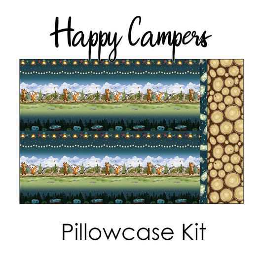Happy Campers Pillowcase Kit from Henry Glass - Henry Glass from Fort Worth Fabric Studio