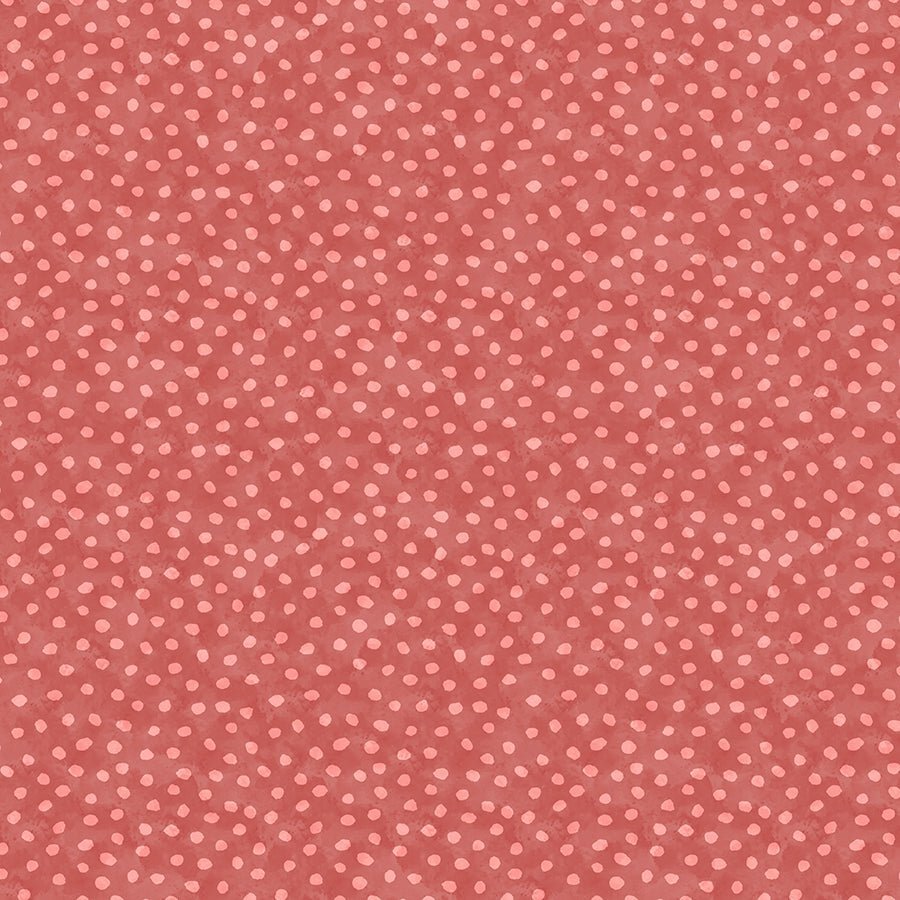 Harvest Blooms Dots Red – Remnant 68″ × 44″ - Wilmington Prints from Fort Worth Fabric Studio