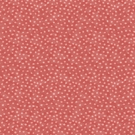 Harvest Blooms Dots Red – Remnant 68″ × 44″ - Wilmington Prints from Fort Worth Fabric Studio
