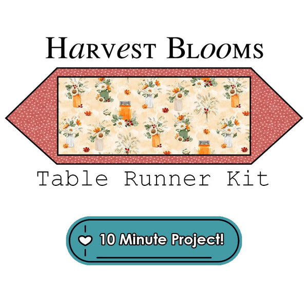 Harvest Blooms Table Runner Kit Wilmington - Wilmington Prints from Fort Worth Fabric Studio