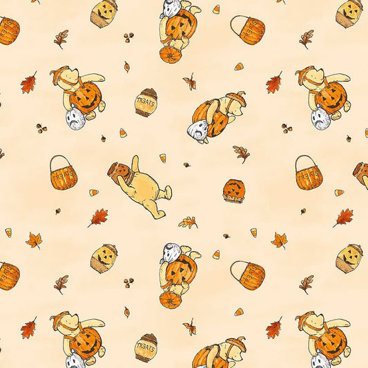 Haunted Acre Wood Bears Yellow - Studio E from Fort Worth Fabric Studio