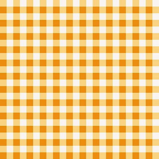 Haunted Acre Wood Check Yellow – Remnant 30″ × 44″ - Studio E from Fort Worth Fabric Studio