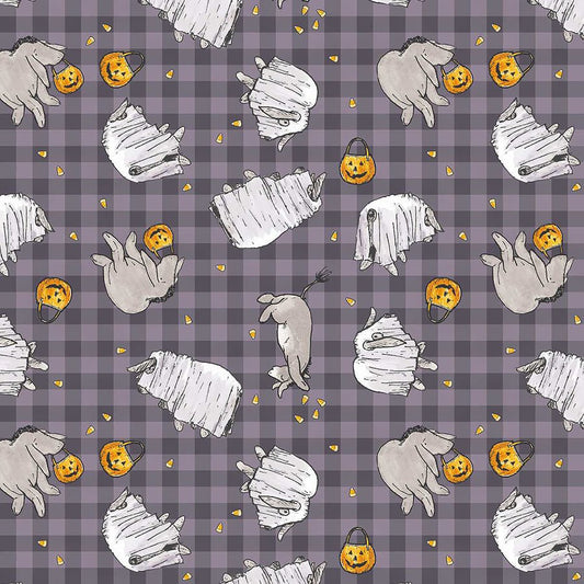 Haunted Acre Wood Ghosts Purple - Studio E from Fort Worth Fabric Studio