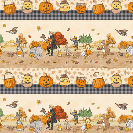 Haunted Acre Wood Stripe Yellow - Studio E from Fort Worth Fabric Studio