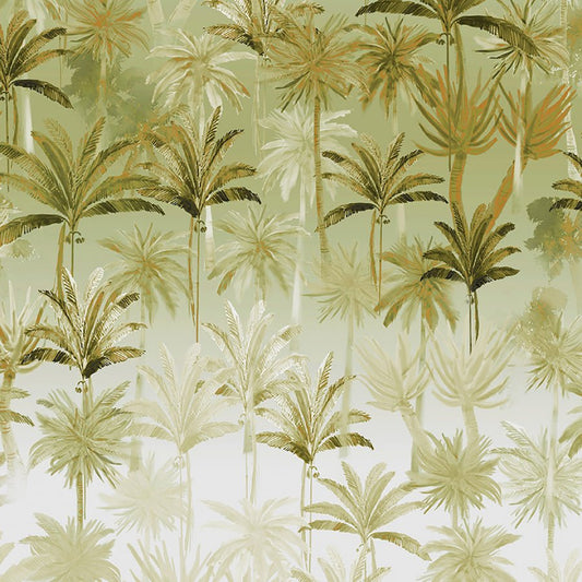 Haven Misty Palms Tan - Windham from Fort Worth Fabric Studio