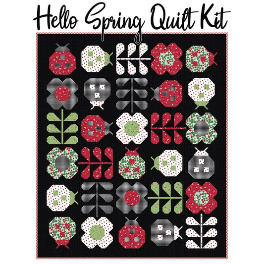 Hello Spring Quilt Kit with Little Ladybug from Riley Blake - Riley Blake from Fort Worth Fabric Studio