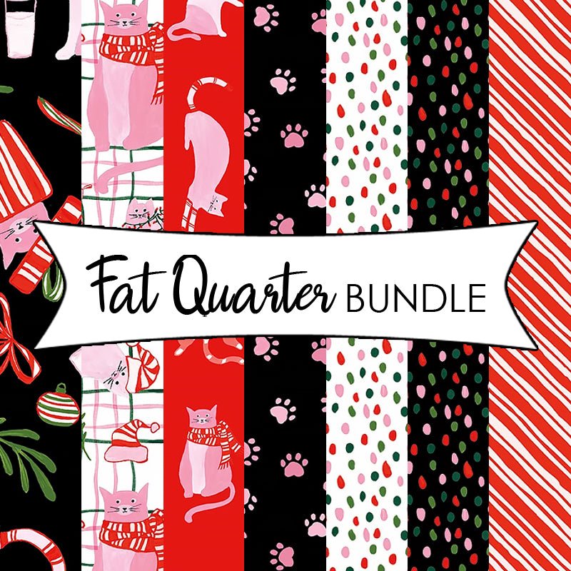 Here Comes Santa Claws Fat Quarter Bundle - Timeless Treasures from Fort Worth Fabric Studio