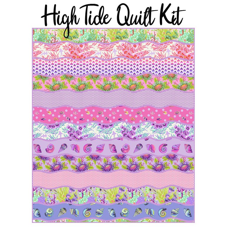 High Tide Quilt Kit with Floral Reef from Free Spirit - Free Spirit from Fort Worth Fabric Studio