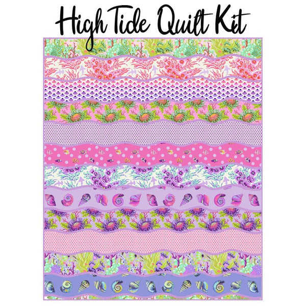 High Tide Quilt Kit with Floral Reef from Free Spirit - Free Spirit from Fort Worth Fabric Studio