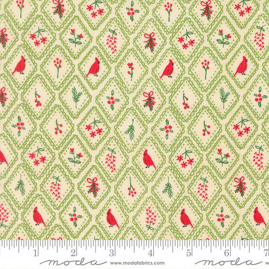 Holiday Cheer Christmas Charm Mistletoe - Moda from Fort Worth Fabric Studio
