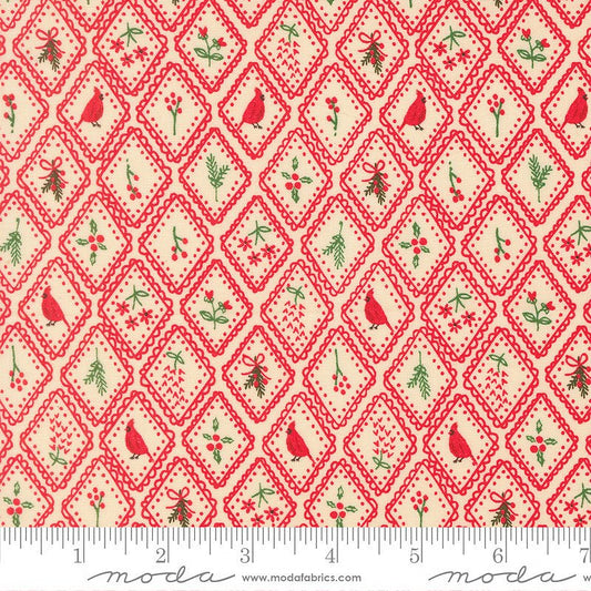 Holiday Cheer Christmas Charm Poinsettia - Moda from Fort Worth Fabric Studio