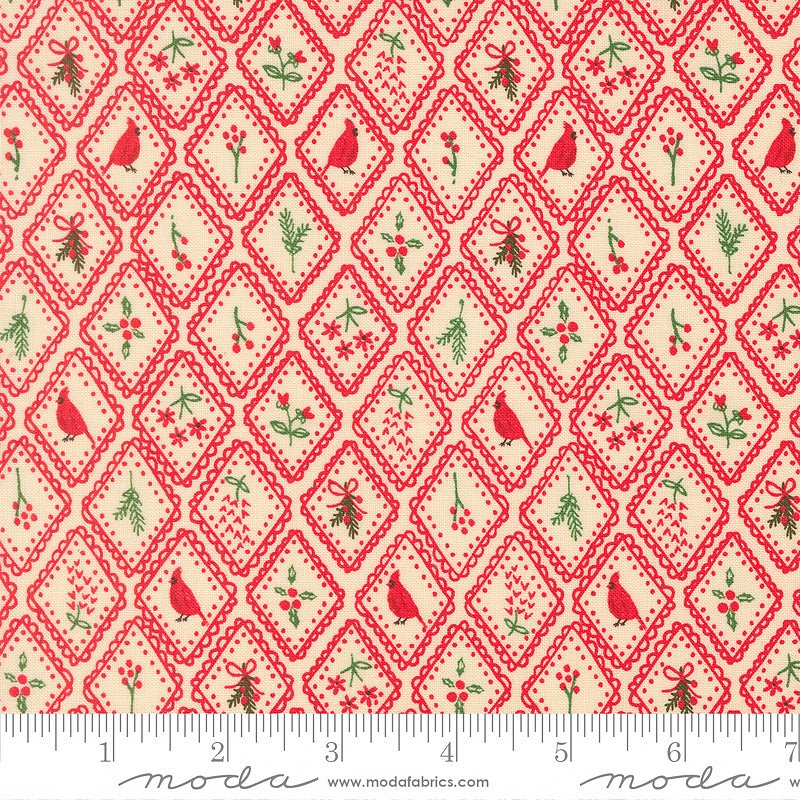 Holiday Cheer Christmas Charm Poinsettia – Remnant 34" × 44"