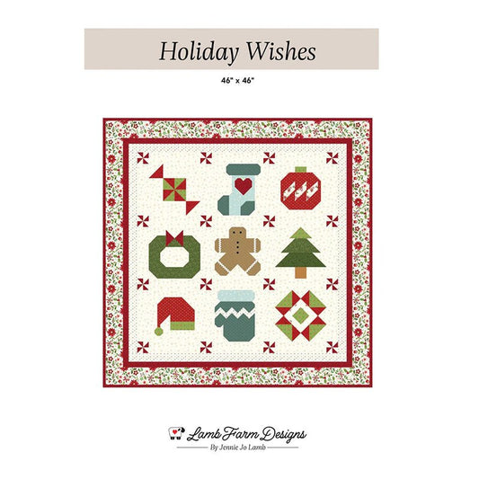 Holiday Wishes Quilt Pattern by Lamb Farm Designs - Lamb Farm Designs from Fort Worth Fabric Studio