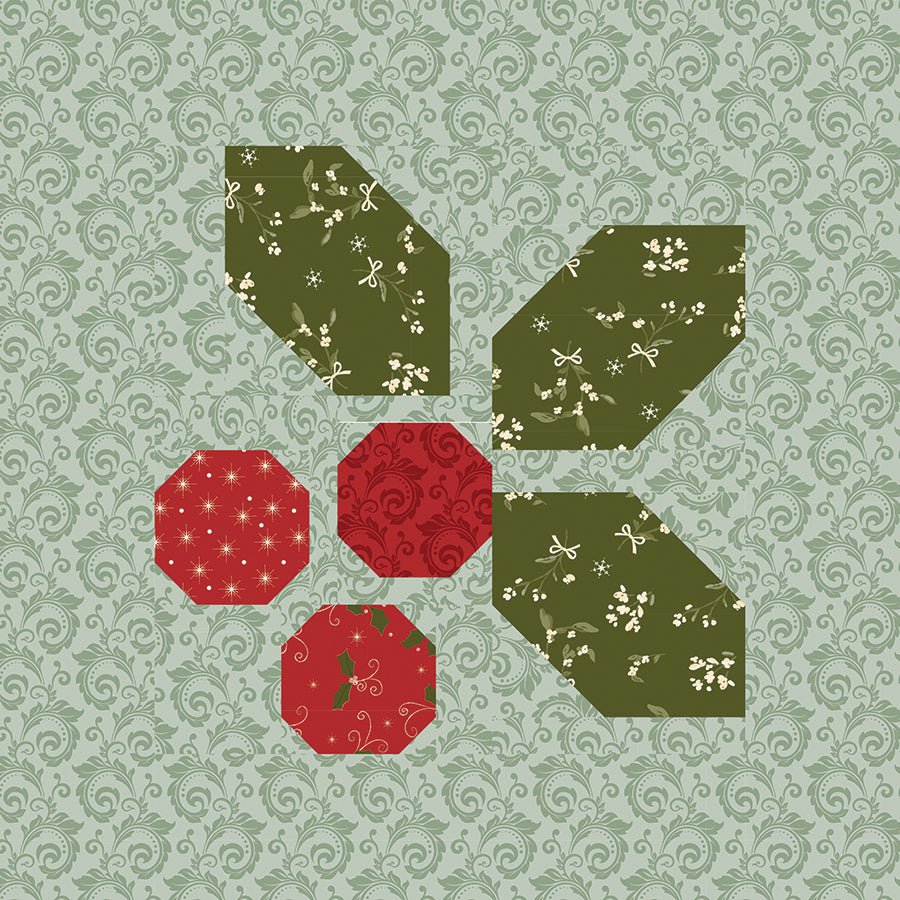 Holly - Day Cheer Runner & Pillow Boxed Kit with Christmas Greetings from Riley Blake - Riley Blake