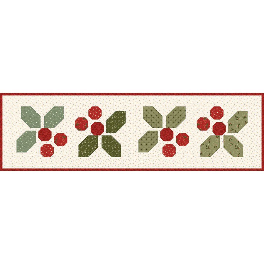 Holly - Day Cheer Runner & Pillow Boxed Kit with Christmas Greetings from Riley Blake - Riley Blake
