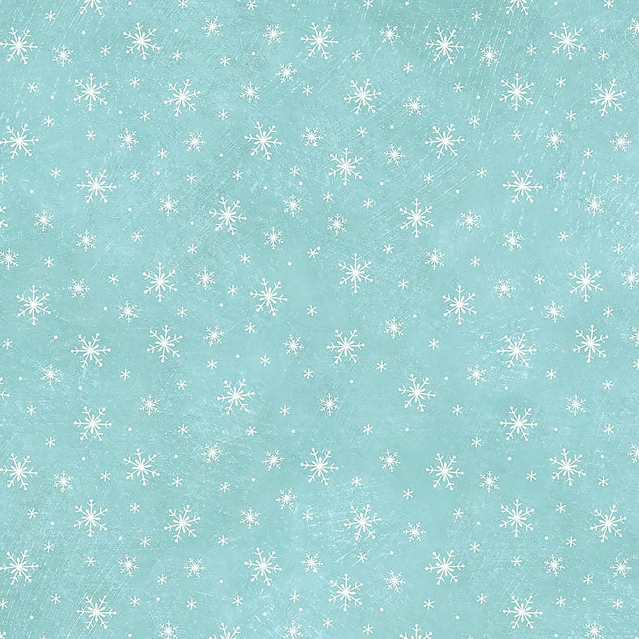 Holly Jolly Snowflake Turquoise – Remnant 36″ × 44″