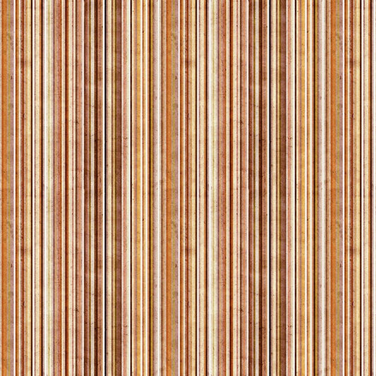 Homesteading Digital Stripe Rust - Clothworks from Fort Worth Fabric Studio