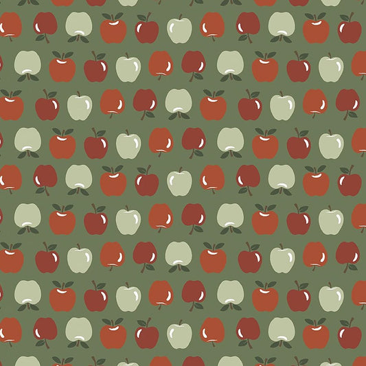 Honeycrisp Happy Harvest Granny Green - Windham from Fort Worth Fabric Studio