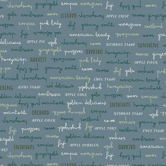 Honeycrisp Orchard Delights Frost – Remnant 34" × 44" - Windham from Fort Worth Fabric Studio