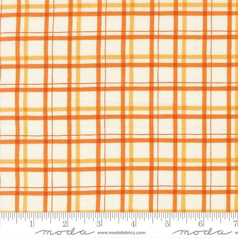 I Love Fall Most Of All Checks & Plaids Light Pumpkin - Moda from Fort Worth Fabric Studio