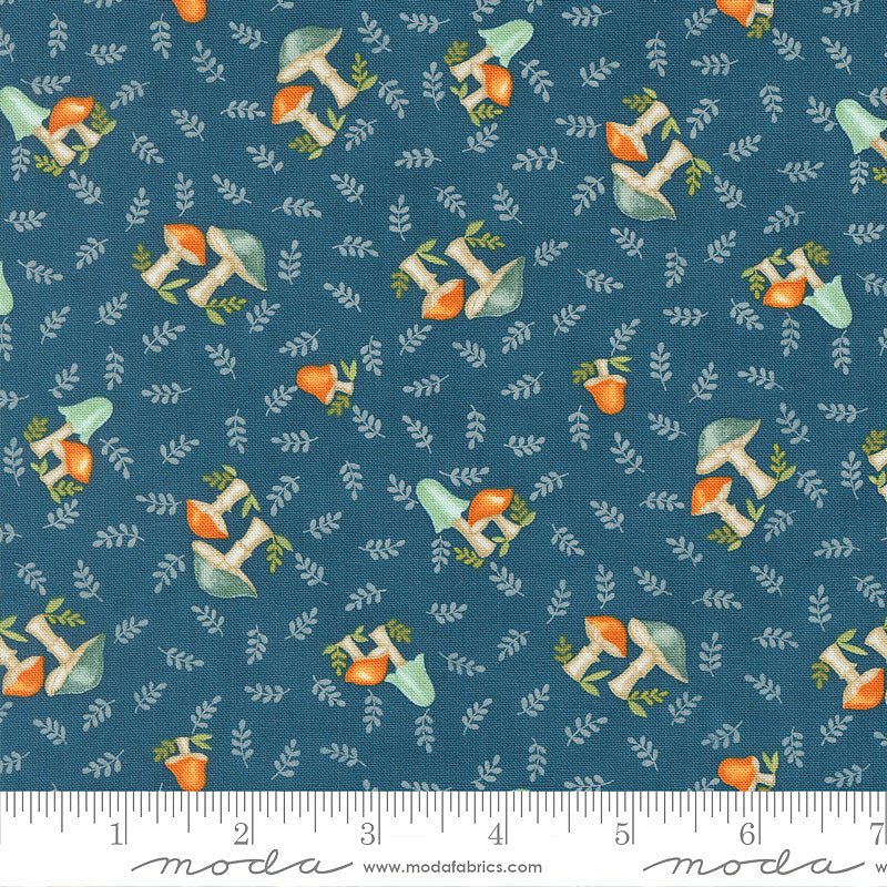 I Love Fall Most Of All Mushrooms All Over Harvest Night - Moda from Fort Worth Fabric Studio