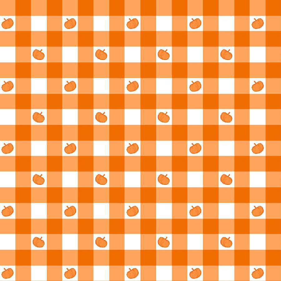 I Made A Boo-Boo Gingham Pumpkin – Remnant 32″ × 44″