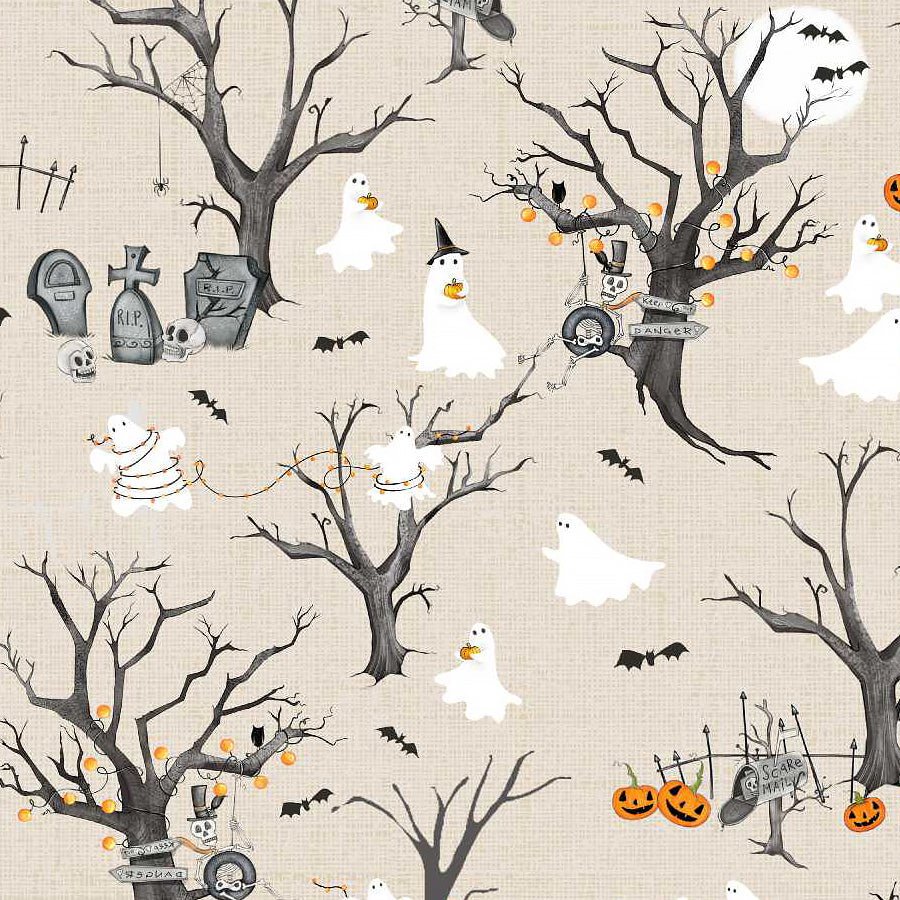 I Made A Boo - Boo Scenic Bone - Studio E from Fort Worth Fabric Studio